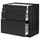 METOD / MAXIMERA base cab 4 frnts/4 drawers, black/Upplöv matt anthracite, 80.0x80.0x60.0 cm