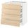 METOD / MAXIMERA - METOD / MAXIMERA Base cb 4 frnts/2 low/3 md drwrs, white/Askersund light ash effect, 80x60 cm