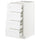 METOD / MAXIMERA base cb 4 frnts/2 low/3 md drwrs, white/Axstad matt white, 40x60 cm
