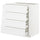 METOD / MAXIMERA base cb 4 frnts/2 low/3 md drwrs, white/Axstad matt white, 80x60 cm