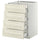 METOD / MAXIMERA base cb 4 frnts/2 low/3 md drwrs, white/Bodbyn off-white, 60x60 cm