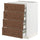 METOD / MAXIMERA base cb 4 frnts/2 low/3 md drwrs, white Enköping/brown walnut effect, 60.0x80.0x60.0 cm