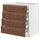 METOD / MAXIMERA base cb 4 frnts/2 low/3 md drwrs, white Enköping/brown walnut effect, 80x60 cm