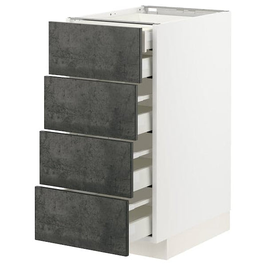 Ikea METOD / MAXIMERA - Mobile 4front/2cassetti bassi/3medi , 40x60 cm