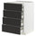 METOD / MAXIMERA base cb 4 frnts/2 low/3 md drwrs, white/Nickebo matt anthracite, 60x60 cm