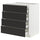 METOD / MAXIMERA base cb 4 frnts/2 low/3 md drwrs, white/Nickebo matt anthracite, 80x60 cm