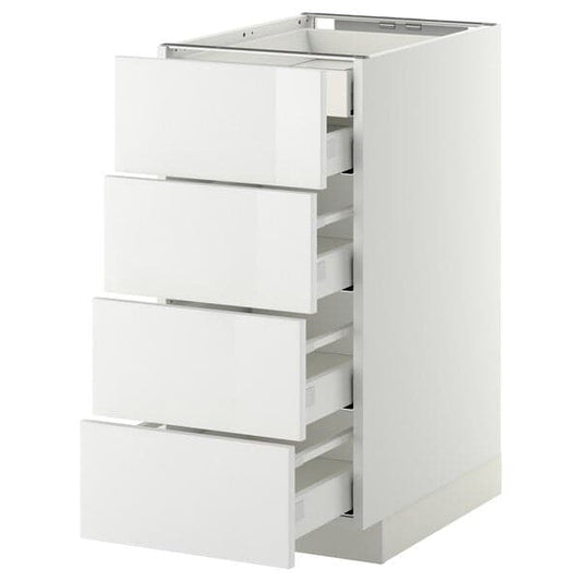 Ikea METOD / MAXIMERA - Base cb 4 frnts/2 low/3 md drwrs, white/Ringhult white, 40x60 cm