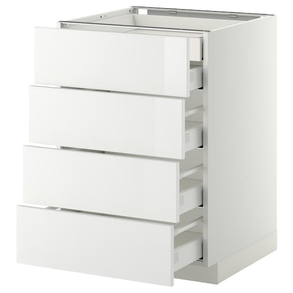 Ikea METOD / MAXIMERA - Base cb 4 frnts/2 low/3 md drwrs, white/Ringhult white, 60x60 cm