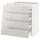 METOD / MAXIMERA base cb 4 frnts/2 low/3 md drwrs, white/Ringhult light grey, 80x60 cm