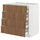METOD / MAXIMERA base cb 4 frnts/2 low/3 md drwrs, white/Tistorp brown walnut effect, 80x60 cm