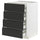 METOD / MAXIMERA base cb 4 frnts/2 low/3 md drwrs, white/Upplöv matt anthracite, 60x60 cm