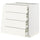 METOD / MAXIMERA - METOD / MAXIMERA Base cb 4 frnts/2 low/3 md drwrs, white/Vallstena white, 80x60 cm