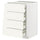 METOD / MAXIMERA - METOD / MAXIMERA Base cb 4 frnts/2 low/3 md drwrs, white/Vallstena white, 60x60 cm