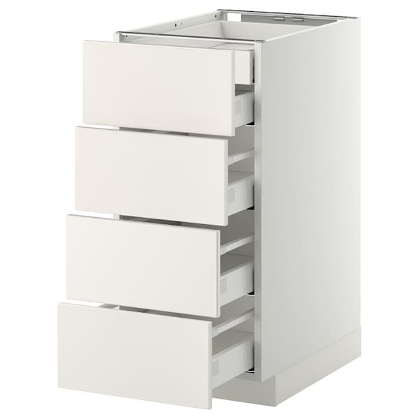 Ikea METOD / MAXIMERA - Base cb 4 frnts/2 low/3 md drwrs, white/Veddinge white, 40x60 cm