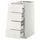 METOD / MAXIMERA base cb 4 frnts/2 low/3 md drwrs, white/Veddinge white, 40x60 cm
