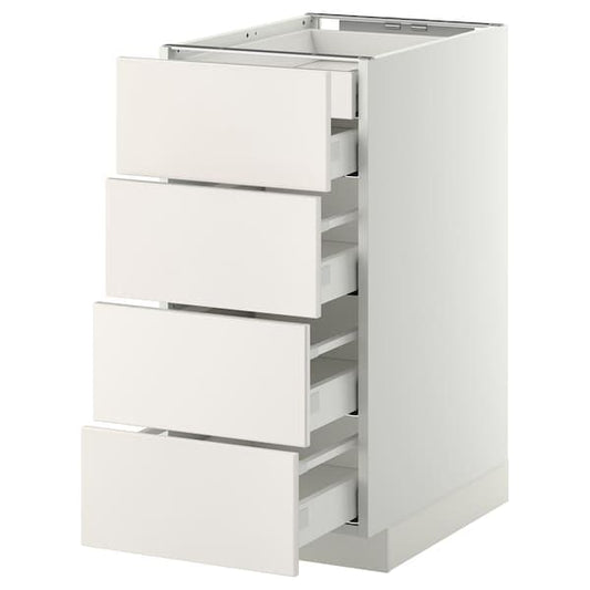 Ikea METOD / MAXIMERA - Base cb 4 frnts/2 low/3 md drwrs, white/Veddinge white, 40x60 cm