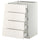 METOD / MAXIMERA base cb 4 frnts/2 low/3 md drwrs, white/Veddinge white, 60x60 cm