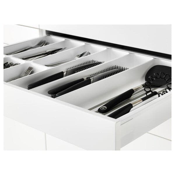 METOD / MAXIMERA - Base cb 4 frnts/2 low/3 md drwrs, white/Veddinge white, 80x60 cm - best price from Maltashopper.com 99104305