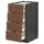 METOD / MAXIMERA - METOD / MAXIMERA Base cb 4 frnts/2 low/3 md drwrs, black Enköping/brown walnut effect, 40x60 cm