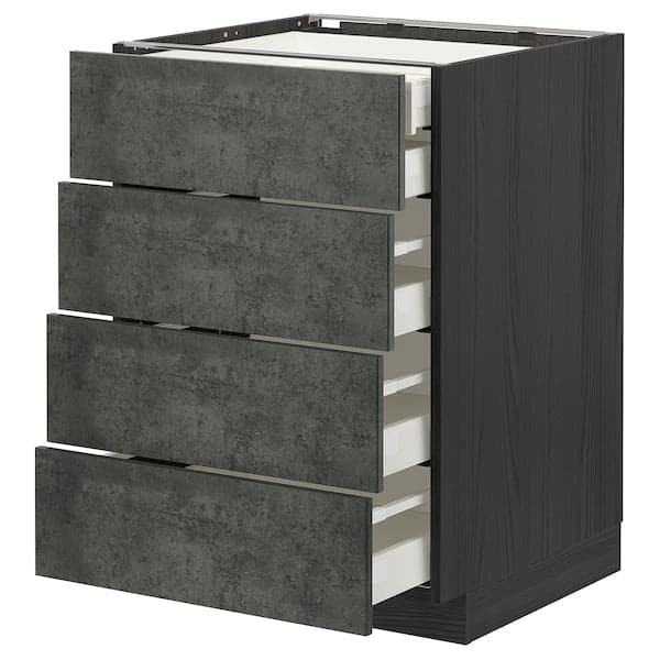 Ikea METOD / MAXIMERA - Mobile 4front/2cassetti bassi/3medi , 60x60 cm