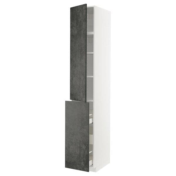 Ikea METOD / MAXIMERA - Mobile al/elem estr/3cass/1ant/2rip , 40x60x240 cm