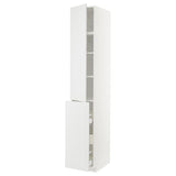 METOD / MAXIMERA hc w p-o func 3drw/1dr/2shlv, white/Stensund white, 40x60x240 cm