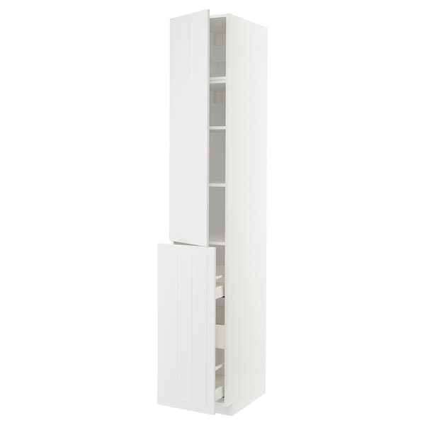 Ikea METOD / MAXIMERA - Hc w p-o func 3drw/1dr/2shlv, white/Stensund white , 40x60x240 cm