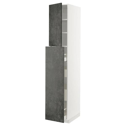 Ikea METOD / MAXIMERA - Mobile al/elem estr/4cass/1ant/2rip , 40x60x220 cm