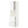 METOD / MAXIMERA hi cab f micro combi w door/3 drwrs, white/Axstad matt white, 60x60x220 cm