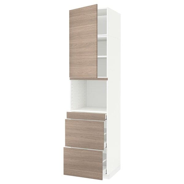 METOD / MAXIMERA - Mobile alt micro com/anta/3cassetti , 60x60x240 cm - best price from Maltashopper.com 39465197
