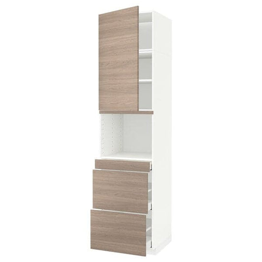 METOD / MAXIMERA - Mobile alt micro com/anta/3cassetti , 60x60x240 cm - best price from Maltashopper.com 39465197