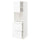 METOD / MAXIMERA hi cab f micro combi w door/3 drwrs, white Enköping/white wood effect, 60x60x200 cm
