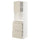 METOD / MAXIMERA - Hi cab f micro combi w door/3 drwrs, white/Havstorp beige