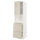 METOD / MAXIMERA - METOD / MAXIMERA Hi cab f micro combi w door/3 drwrs, white/Havstorp beige, 60x60x220 cm
