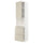 METOD / MAXIMERA hi cab f micro combi w door/3 drwrs, white/Havstorp beige, 60x60x240 cm