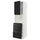 METOD / MAXIMERA - Hi cab f micro combi w door/3 drwrs, white/Upplöv matt anthracite , 60x60x220 cm