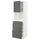 METOD / MAXIMERA hi cab f micro combi w door/3 drwrs, white/Voxtorp dark grey, 60x60x200 cm