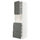 METOD / MAXIMERA - Hi cab f micro combi w door/3 drwrs, white/Voxtorp dark grey , 60x60x220 cm