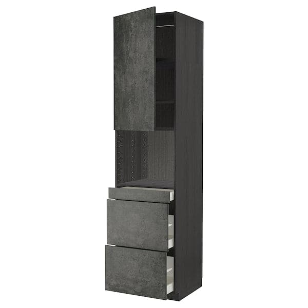 Ikea METOD / MAXIMERA - Mobile alt micro com/anta/3cassetti , 60x60x240 cm