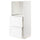 METOD / MAXIMERA high cabinet w 2 drawers for oven, white Enköping/white wood effect, 60x60x140 cm