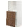 METOD / MAXIMERA high cabinet w 2 drawers for oven, white Enköping/brown walnut effect, 60x60x140 cm