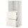 METOD / MAXIMERA high cabinet w 2 drawers for oven, white/Veddinge white, 60x60x140 cm