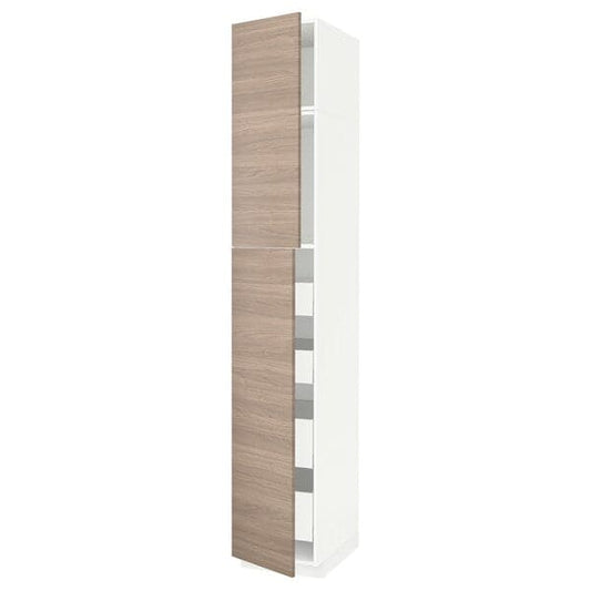 METOD / MAXIMERA - Mobile alto con 2 ante/4 cassetti , 40x60x240 cm - best price from Maltashopper.com 49464885