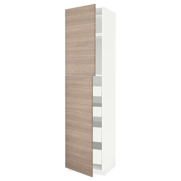 METOD / MAXIMERA - Tall cabinet with 2 doors/4 drawers , 60x60x240 cm