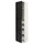 METOD / MAXIMERA hi cab w 2 doors/4 drawers, white/Lerhyttan black stained, 60x60x240 cm