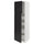 METOD / MAXIMERA - Hi cab w 2 doors/4 drawers, white/Upplöv matt anthracite , 60x60x200 cm