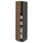 METOD / MAXIMERA - METOD / MAXIMERA Hi cab w 2 doors/4 drawers, black Enköping/brown walnut effect, 40x60x200 cm