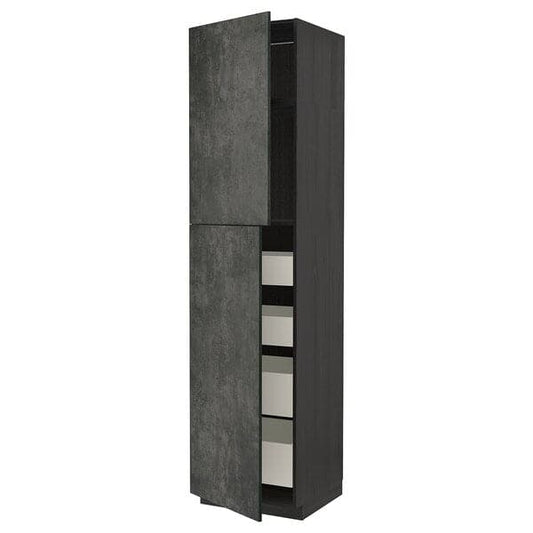 Ikea METOD / MAXIMERA - Mobile alto con 2 ante/4 cassetti , 60x60x240 cm