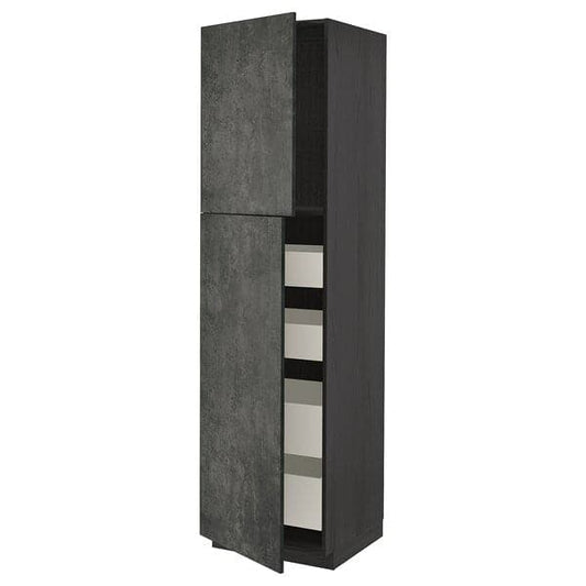 Ikea METOD / MAXIMERA - Mobile alto con 2 ante/4 cassetti , 60x60x220 cm