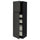 METOD / MAXIMERA - METOD / MAXIMERA Hi cab w 2 doors/4 drawers, black/Upplöv matt anthracite, 60x60x200 cm